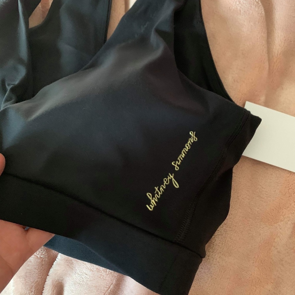 Whitney Simmons Black Sports Bra NWT